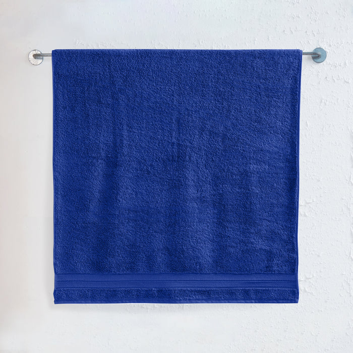 1-Piece Premium Turkish Cotton Three Line Popcorn Jumbo Towel, 35x 70 inch