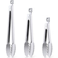 12" & 17 Inch Extra Long Metal Tongs, Grilling Tongs, Stainless Steel Tongs