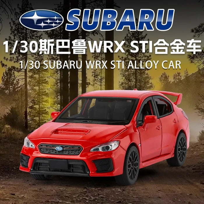 1:30 WRX STI Alloy Car Model Ornament Toy Gift Diecast Alloy Car Model Collectible