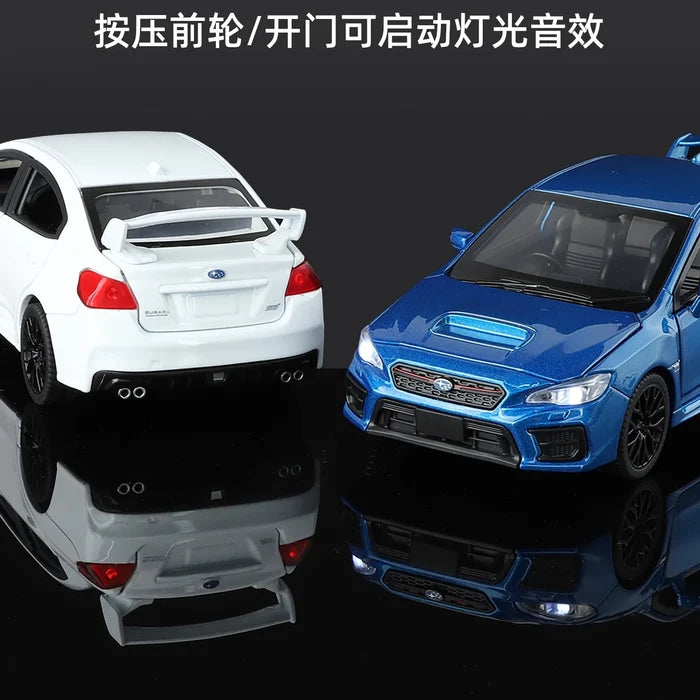 1:30 WRX STI Alloy Car Model Ornament Toy Gift Diecast Alloy Car Model Collectible