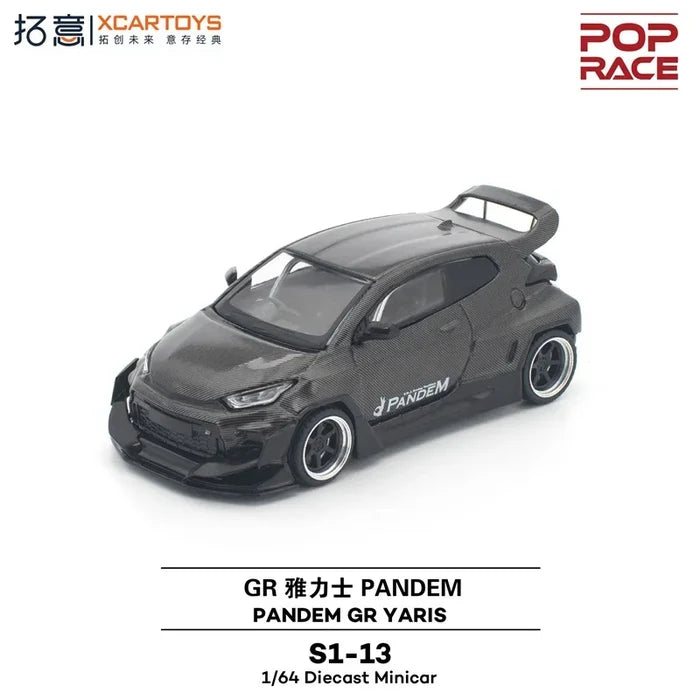 1:64 PANDEM GR YARIS Carbon Edition Diecast Collector's Vehicle Model Car