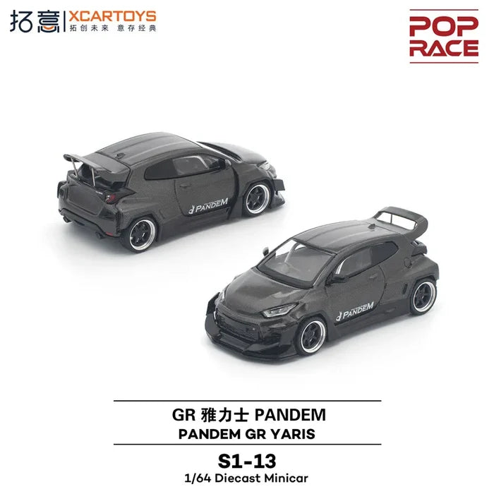 1:64 PANDEM GR YARIS Carbon Edition Diecast Collector's Vehicle Model Car