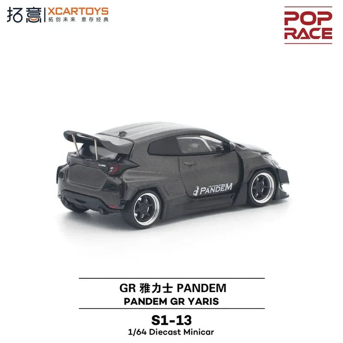 1:64 PANDEM GR YARIS Carbon Edition Diecast Collector's Vehicle Model Car