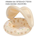 1PC Bear & Rabbit Canopy Arm Float - Thickened Inflatable Pool Float for Summer, Beach & Pool Parties