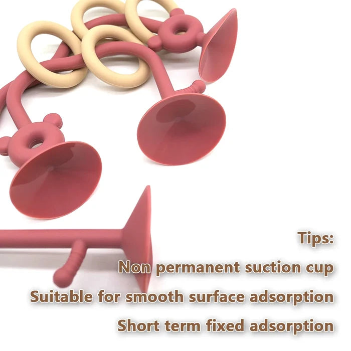 1SET Silicone children's silicone tabletop toys, bead wrapped baby early education puzzle game toys