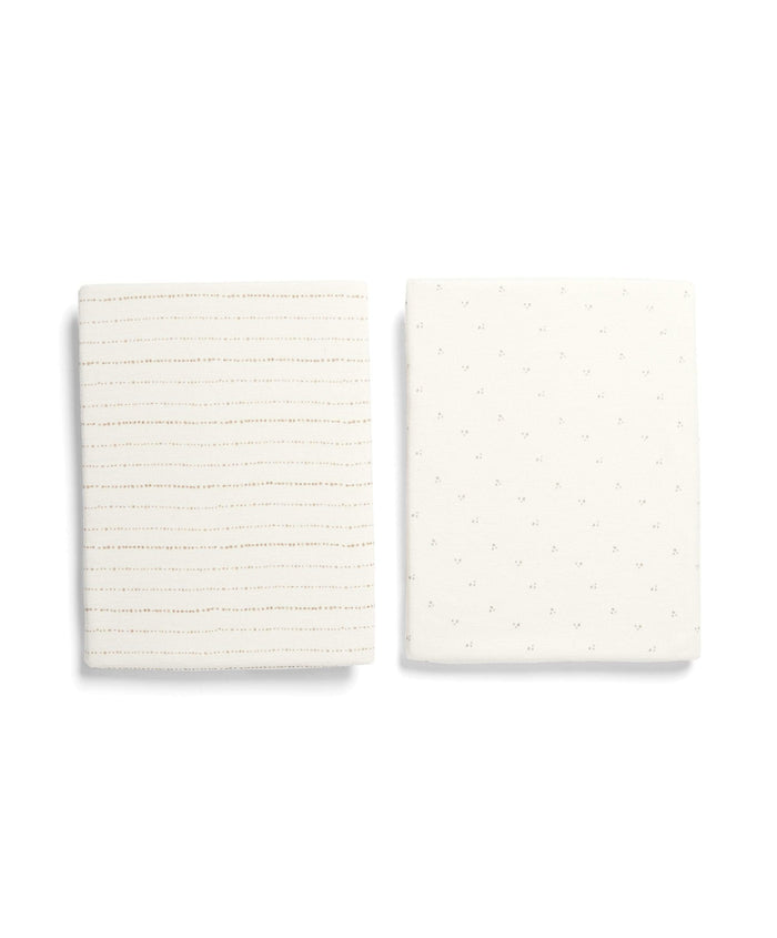 Mamas & Papas Sheets Oatmeal Universal Crib Sheets - 2 Pack