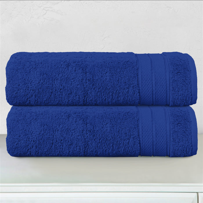 2-Pack Turkish Cotton Three Line Popcorn Bath Towel Set, 27 x 54 inch