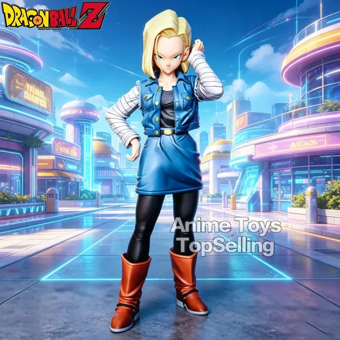 27cm Anime Dragon Ball Z Figure Android 18 Action Figures Pvc Statue Ornamen Collection Model Toys Gifts