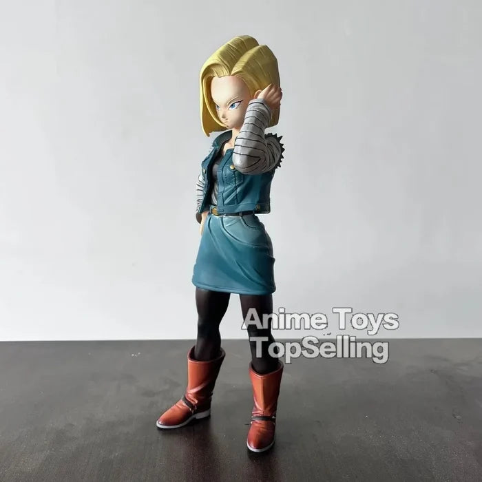 27cm Anime Dragon Ball Z Figure Android 18 Action Figures Pvc Statue Ornamen Collection Model Toys Gifts