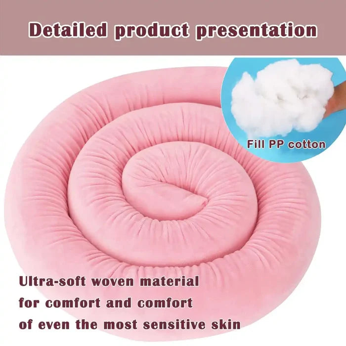  ﻿ 2M Long Baby Bumper Bed Pillow Cushion for Infant Crib Protector Height 8cm Cot Room Decor Bedding Set
