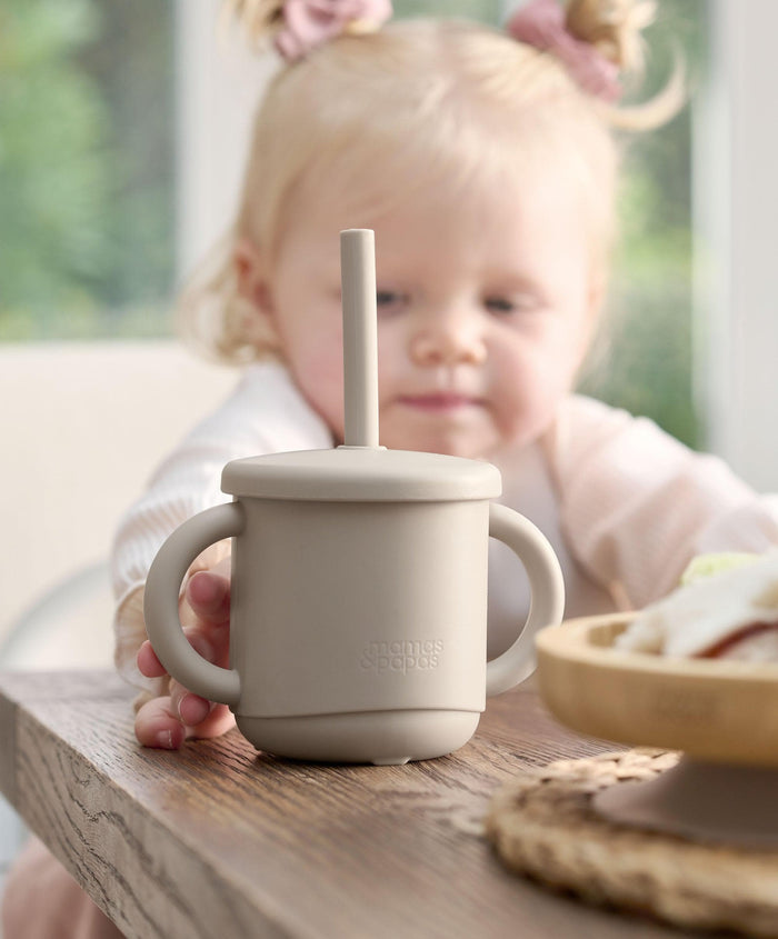 Mamas & Papas Baby Weaning 3-in-1 Sippy Cup  - Truffle