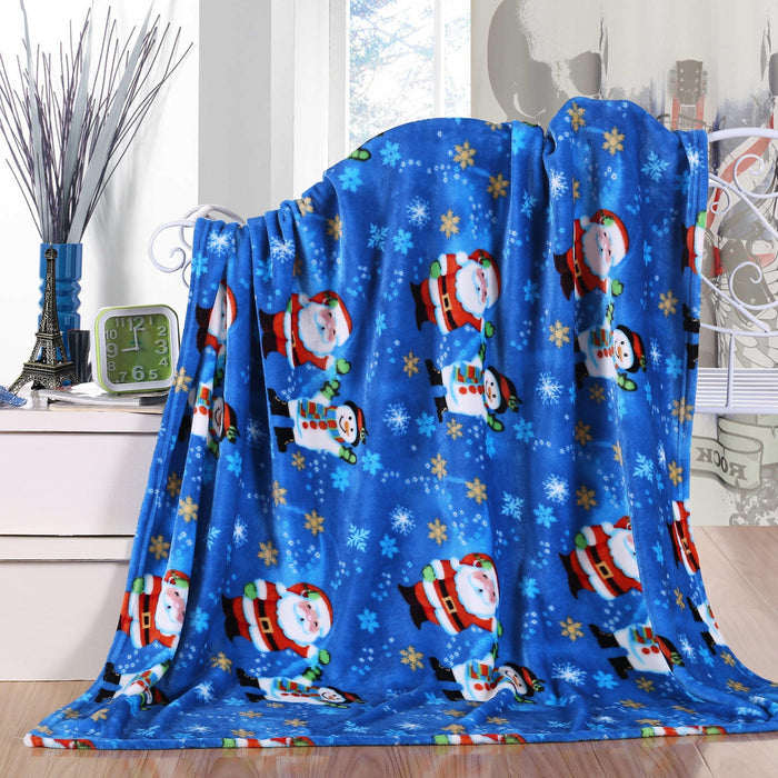50" x 60" Holiday Velvet Plush Blanket Throw - 50 x 60 inches