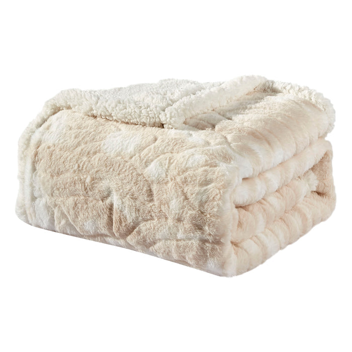 50" x 60" Printed Sherpa Back Throw