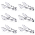 6 Pack Serving Tongs for Buffet Stainless Steel Serving Utensils 7,9,12Inch