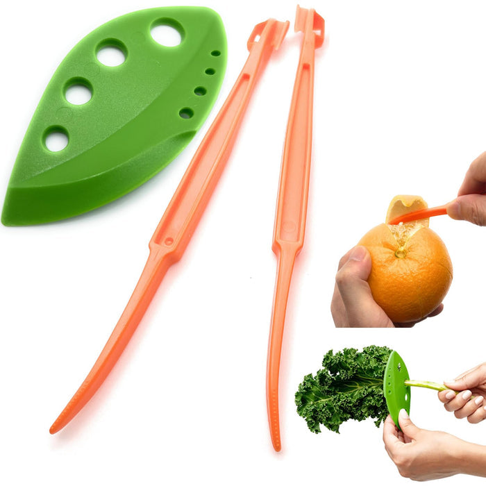 7 Orange Peeler Tools Plastic Citrus Fruit Peel Remover lemon Opener Cutter