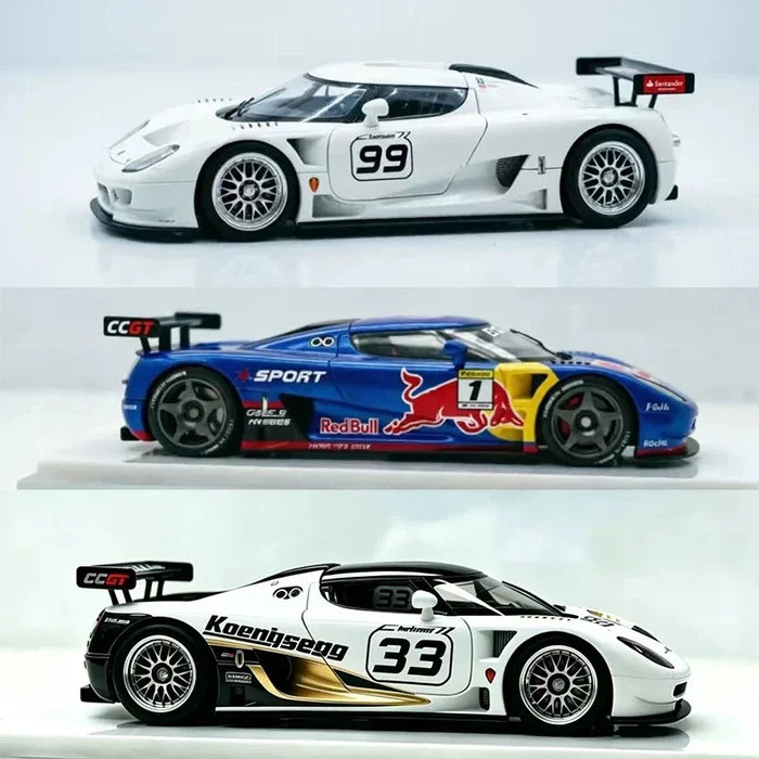AM 1:64 CCGT Openable Rear Cover Alloy Diecast Model Car Collectible Display Gift
