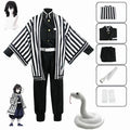 Anime Iguro Obanai Kimono Uniform Anime Pruik Cosplay Kostuum Halloween Feest