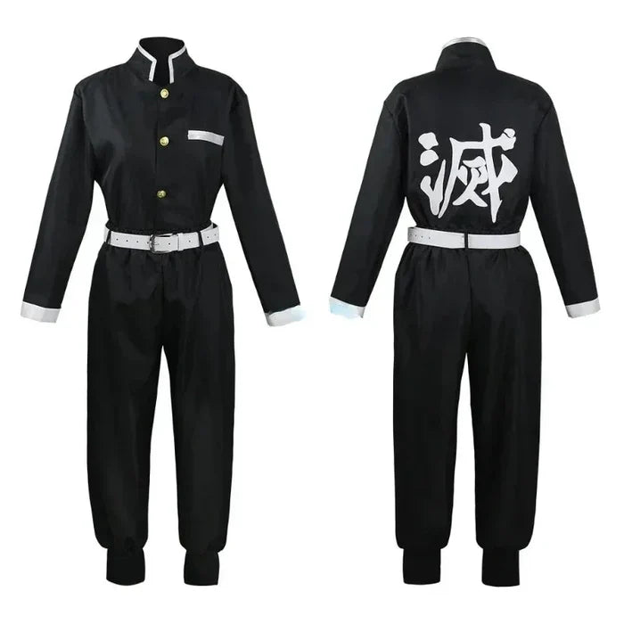 Anime Iguro Obanai Kimono Uniform Anime Pruik Cosplay Kostuum Halloween Feest