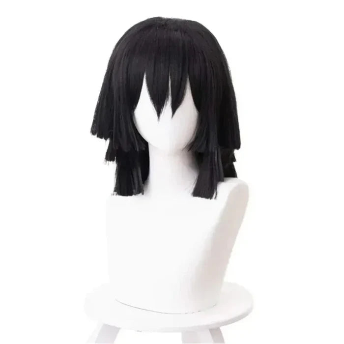 Anime Iguro Obanai Kimono Uniform Anime Pruik Cosplay Kostuum Halloween Feest