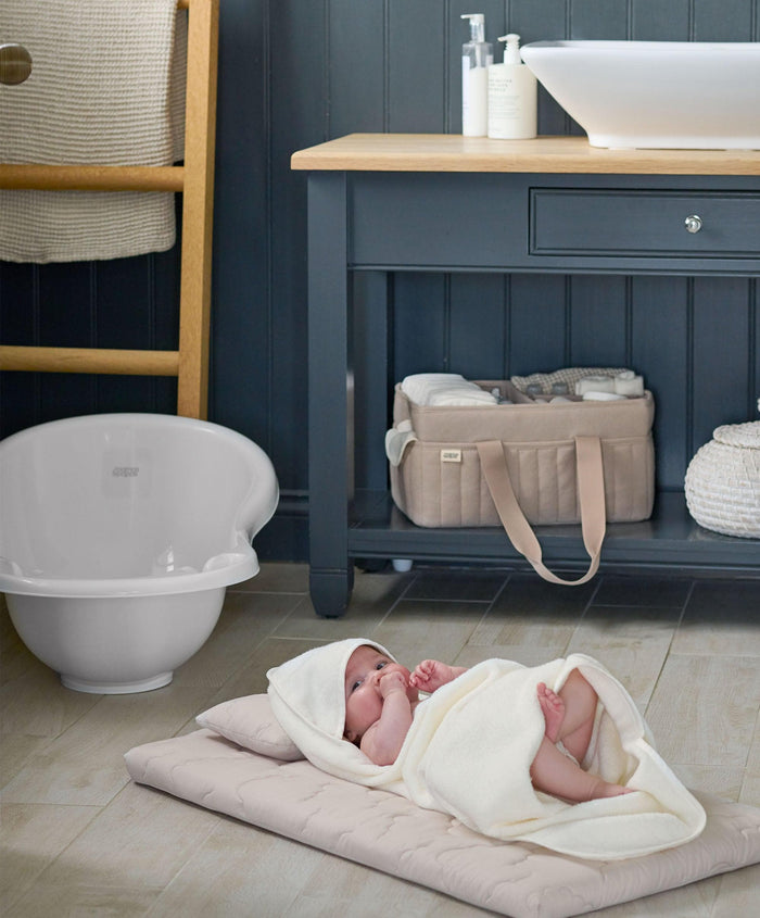 Mamas & Papas Baths Baby Bath – White/Grey