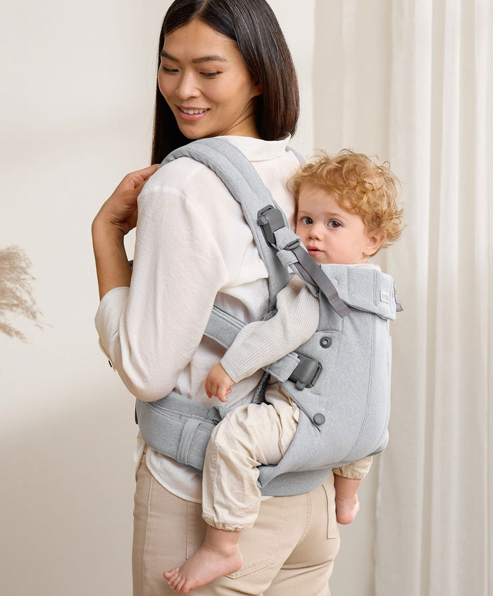 BabyBjorn Baby Carriers BabyBjörn Baby Carrier Harmony Woven Melange - Light Grey