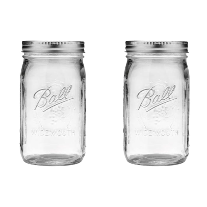 32 Ounce (Pack of 2) / Clear