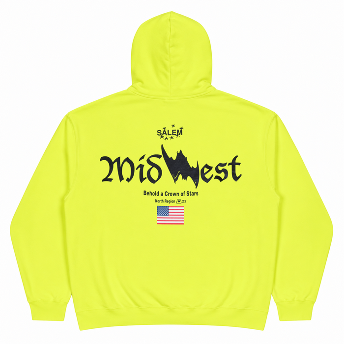 BATWING HOODIE SAFETY GREEN