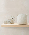 Mamas & Papas Hat & Mitts Bear Knitted Hat & Mitts Set