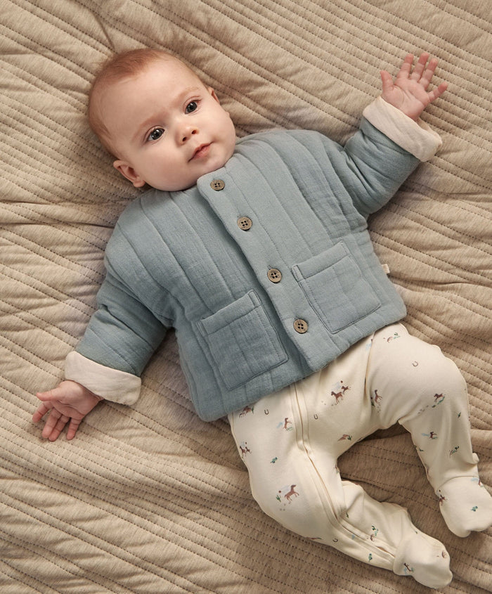 Mamas & Papas Jackets & Coats Blue Quilted Jacket