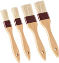 Boao 4 Pcs Pastry Brush, Natural Bristle Basting Brush, 1, 1.5, 2, 3 Inch