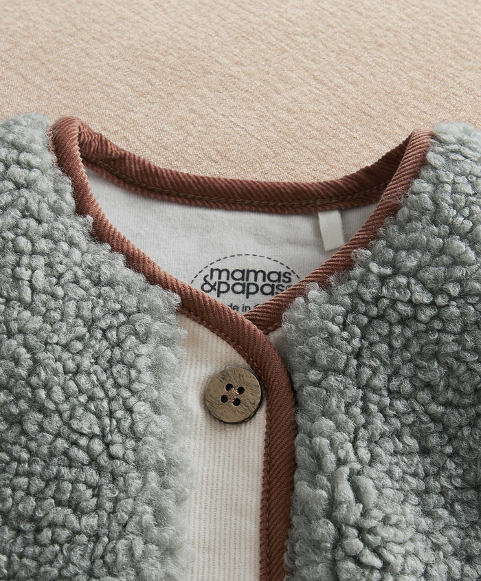 Mamas & Papas Jackets & Coats Borg Gilet