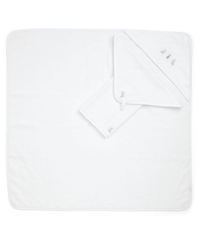 Mamas & Papas Towelling Bunny Towelling Set - (3 piece set)