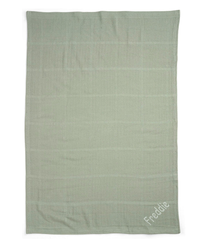 Mamas & Papas Blankets Cellular Blanket - Sage