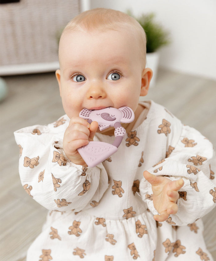 Cheeky Chompers Teethers Cheeky Chompers Darcy the Elephant Teether - Dusky pink