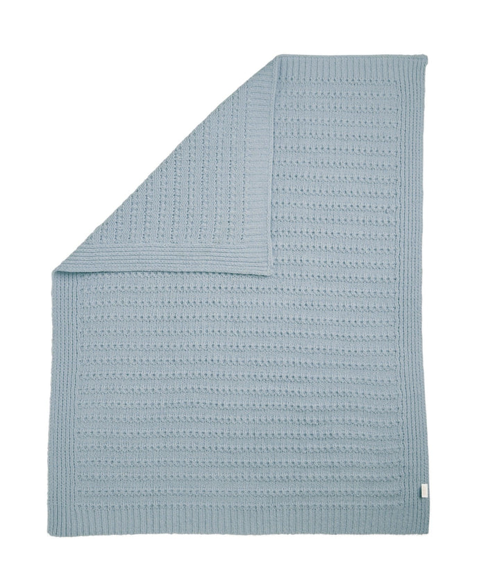 Mamas & Papas Blankets Chenille Blanket - Blue Stripe
