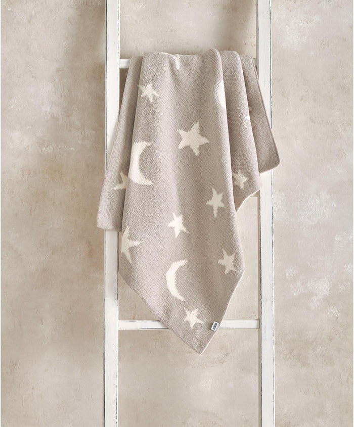 Mamas & Papas Blankets Chenille Blanket - Neutral Moon/Star