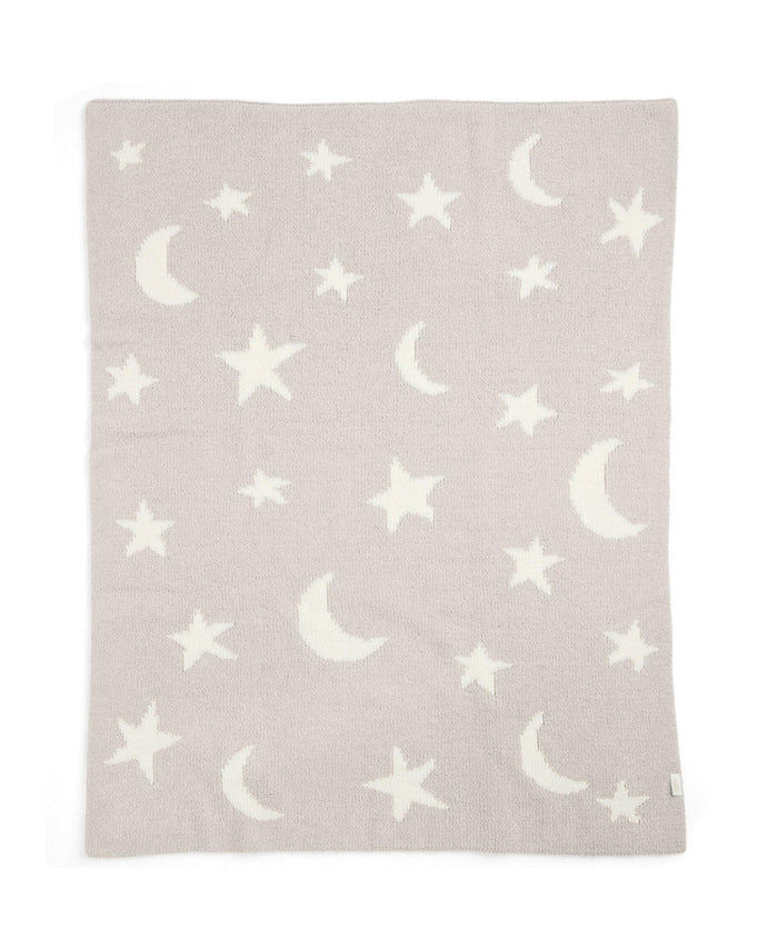 Mamas & Papas Blankets Chenille Blanket - Neutral Moon/Star