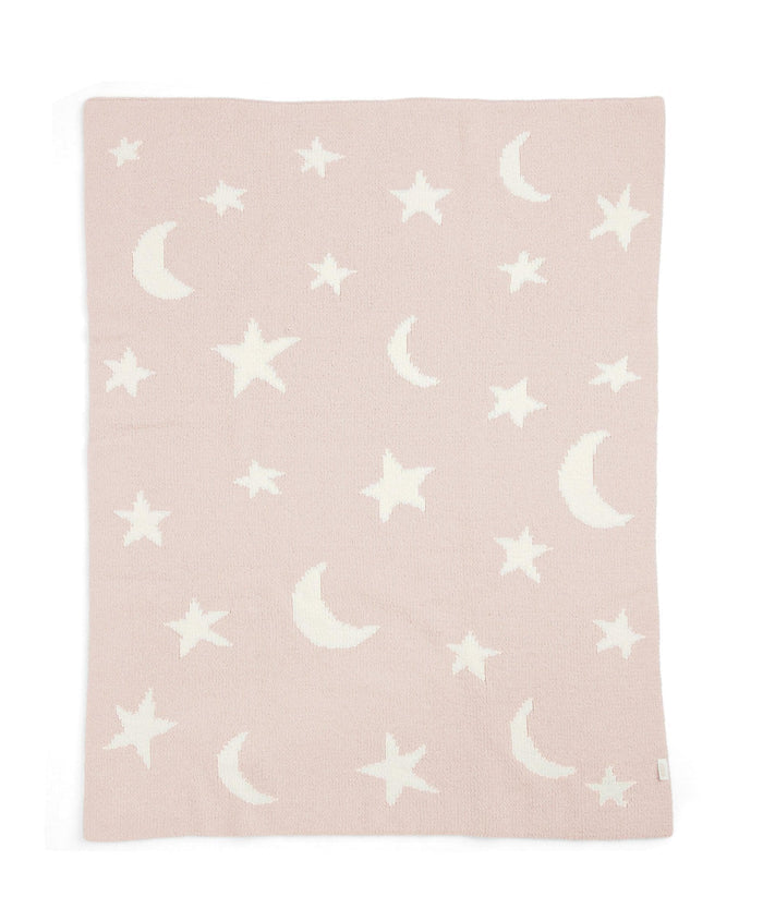 Mamas & Papas Blankets Chenille Blanket - Pink Moon/Star