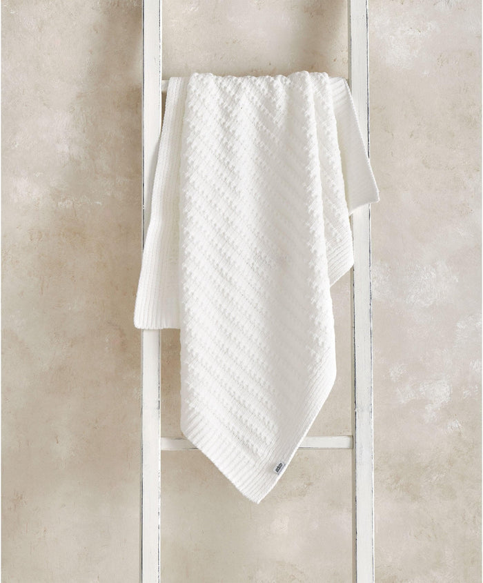 Mamas & Papas Blankets Chenille Blanket - White Stripe