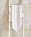 Mamas & Papas Blankets Chenille Blanket - White Stripe