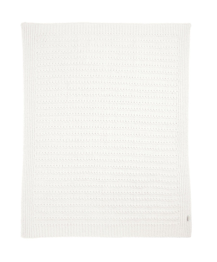 Mamas & Papas Blankets Chenille Blanket - White Stripe