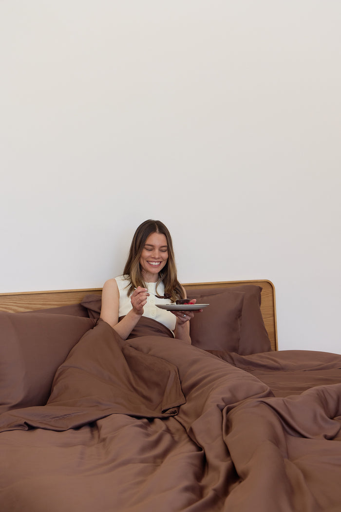 Chocolate Bamboo Fitted Sheet