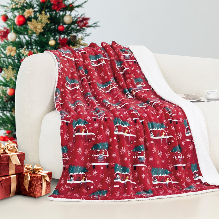 Christmas Tree Car / 50"x60"