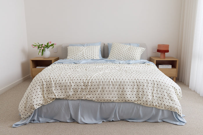 Cloud Polka Dot Bamboo Quilt Cover