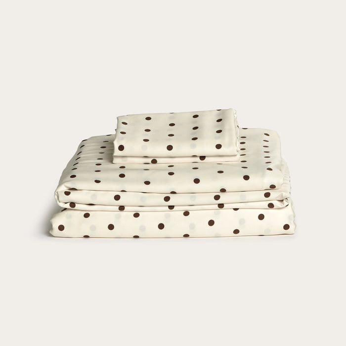 Cloud Polka Dot Bamboo Sheet Set