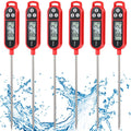 Copkim 6 Pcs Instant Read Meat Thermometer Long Probe,White