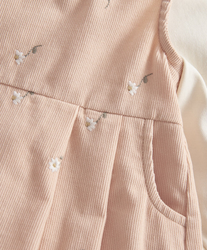 Mamas & Papas Outfits & Sets Corduroy Embroidered Romper Set