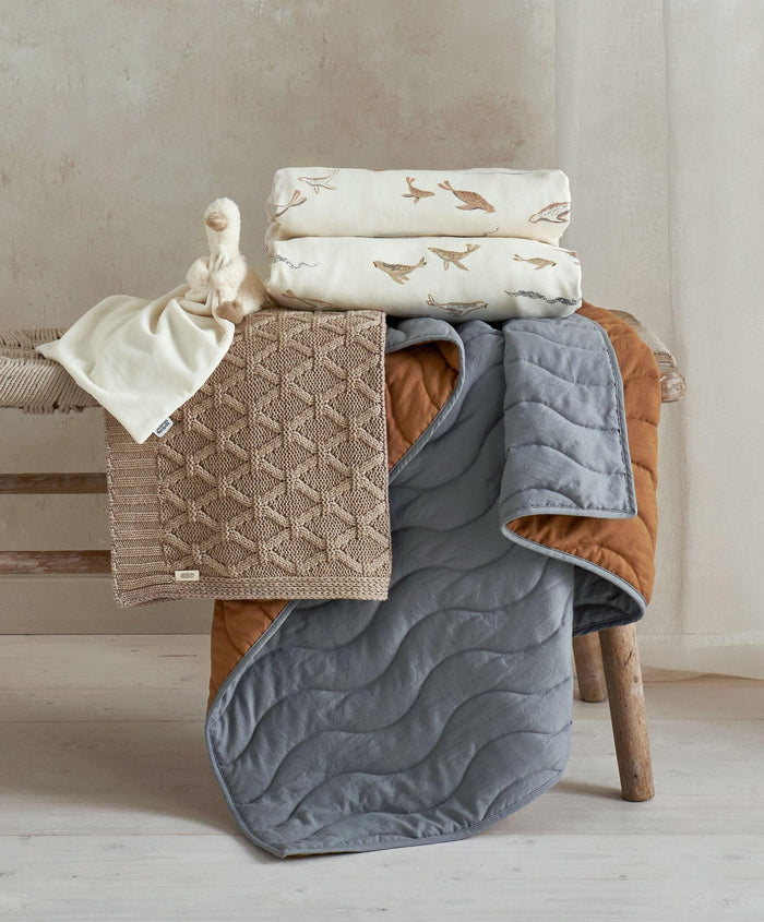 Mamas & Papas Cotbed Sheets Cotbed Fitted Sheets (pack of 2) - Seals