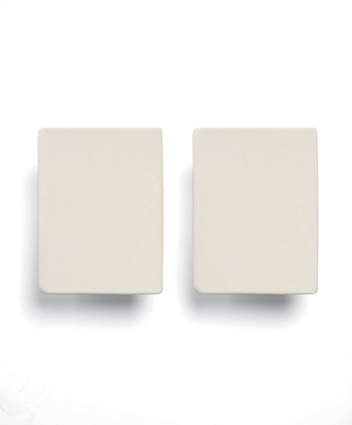 Mamas & Papas Cotton Essentials Cotbed Fitted Sheets (2 pack) - Cream
