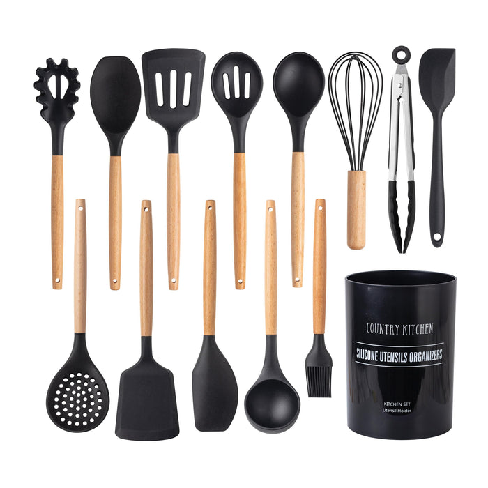 14 Piece Set / Black